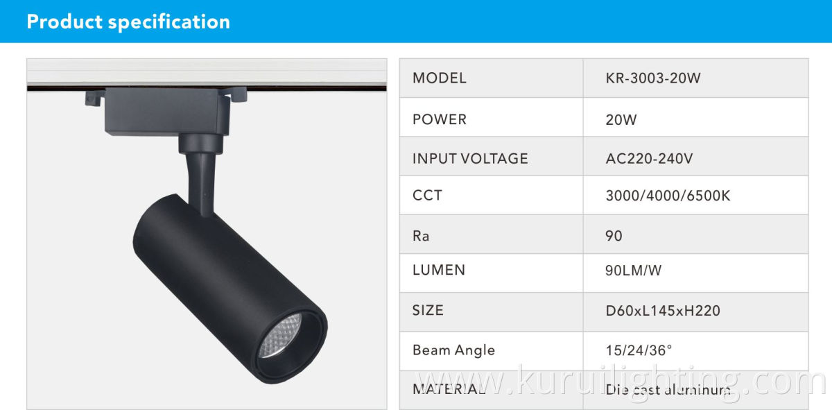 Hot sales competitive low price Wholesales Retail 20W COB 2 wires 3 Wires indoor Non-isolated Constant Current LED Track light